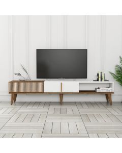 HANAH HOME TV polica Milan Alt Walnut White - 173153