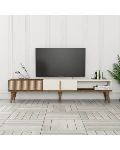 HANAH HOME TV polica Milan Alt Walnut Cream - 173156