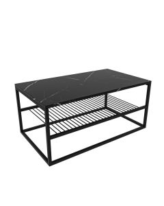 HANAH HOME Klub sto Asude, mermer crna