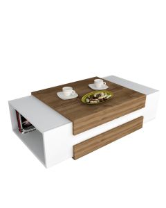 HANAH HOME Sto za dnevnu sobu Nora White Walnut - 173278