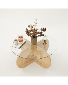 HANAH HOME Sto za dnevnu sobu Bubble Sapphire Oak - 173282