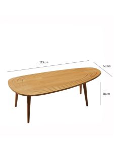 HANAH HOME Sto za dnevnu sobu Sweet Teak - 173286