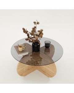 HANAH HOME Sto za dnevnu sobu Bubble Sapphire Oak Fume - 173307