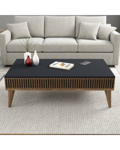 HANAH HOME Klub sto Milan, braon/antracit