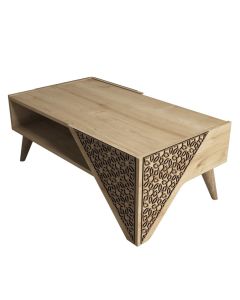 HANAH HOME Klub sto Beril, svetlobraon