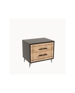 HANAH HOME Noćni ormarić Night, antracit/krem - 854KLN3082