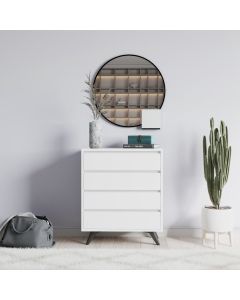 HANAH HOME Komoda za spavaću sobu Suvera, bela