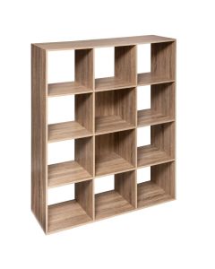 FIVE Stalak sa 12 polica 100,8 x 32 x 134 cm drvo braonn