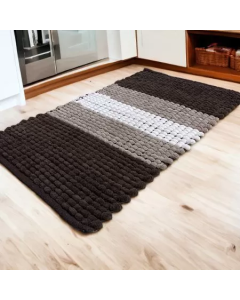 VIKTORIJA Prostirka Pletenica 50x80cm brown - VLK000193-brown