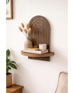HANAH HOME Zidna polica Artmtkwll1, braon