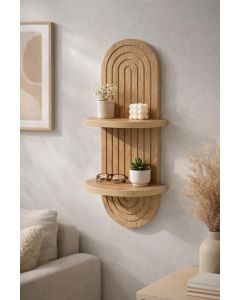 HANAH HOME Zidna polica Artmtkwll2, svetlobraon