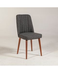 HANAH HOME Stolica Vina Sandalye Anthracite Walnut
