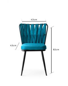 HANAH HOME Stolica Kusaklı 228 V2 ( 2 kom ) - 174034-1