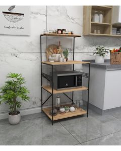 HANAH HOME Kuhinjska polica Anemon, crna/krem