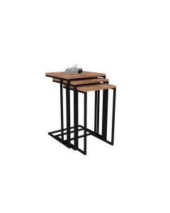 HANAH HOME Set stolova Stoli, braon/crna - 174260