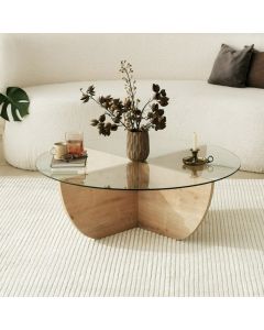 HANAH HOME Sto za dnevnu sobu Lily Sapphire Oak - 174279