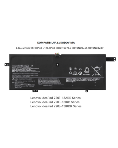 Baterija za Laptop Lenovo Ideapad 720S-13IKB Series