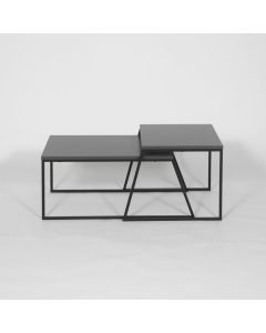 HANAH HOME Set klub stolova Pal Orta Sehpa, antracit