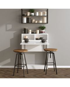 HANAH HOME Rasklopivi konzolni sto Bracked, bela