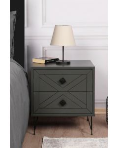 HANAH HOME Noćni ormarić Luna, antracit - 174381