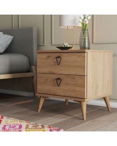 HANAH HOME Noćni ormarić Versa-Ce 3632, krem