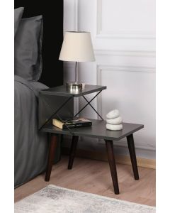 HANAH HOME Noćni stočić Cross, antracit - 174431