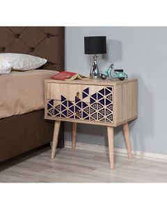 HANAH HOME Noćni ormarić Two 123, krem