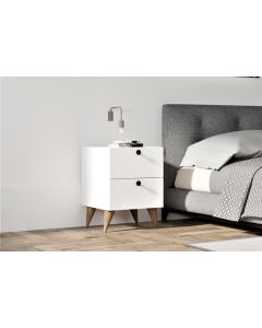 HANAH HOME Noćni ormarić Kada, bela