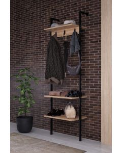 HANAH HOME Čiviluk Nina, braon/crna