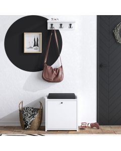 HANAH HOME Cipelarnik sa čivilukom Tinky, bela