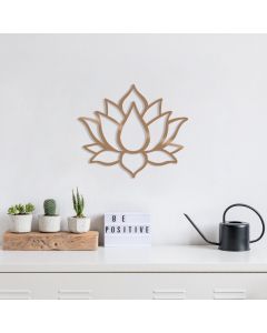 WALLXPERT Zidna dekoracija Lotus Flower 1 Copper - 174845
