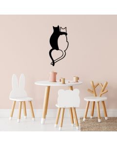 WALLXPERT Zidna dekoracija Love Cats 478 - 174976