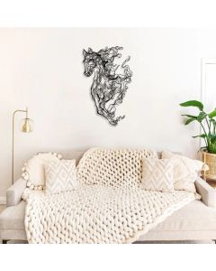 WALLXPERT Zidna dekoracija Metal Horse Line Art APT724 v2 - 174988