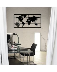 WALLXPERT Zidna dekoracija World Map Metal Decor 7 - 175073