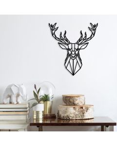 WALLXPERT Zidna dekoracija Deer4 Black - 175138