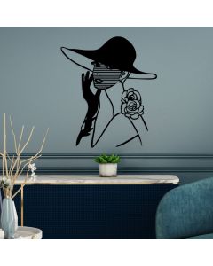 WALLXPERT Zidna dekoracija Striped Woman