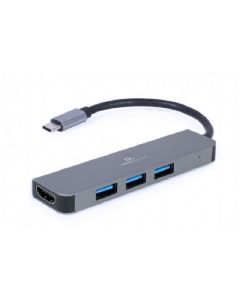 GEMBIRD Tip-C multiport USB hub, 3x USB-A, 1x HDMI (A-CM-COMBO2-01) - 175836