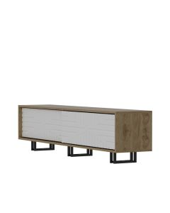 HANAH HOME TV komoda Askal, bela/braon - 177212