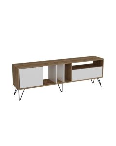 HANAH HOME TV polica Mistico 180 Walnut White - 177214