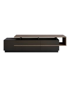HANAH HOME TV polica Pia Black Walnut - 177440