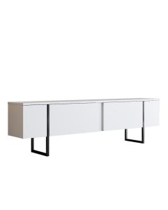 HANAH HOME TV polica Luxe White Black - 177445-1