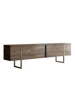 HANAH HOME TV polica Luxe Walnut Gold - 177446-1