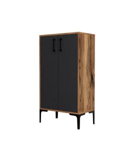 HANAH HOME Cipelarnik Prag, braon/antracit