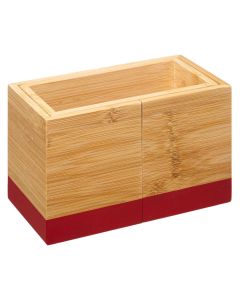 FIVE Kutija za pribor Modern 18x10x12cm bambus crvena - 179697E