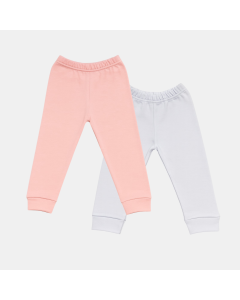 Mafimi Pamučne Pantalonice set od 2 - puder, bela - P-125956