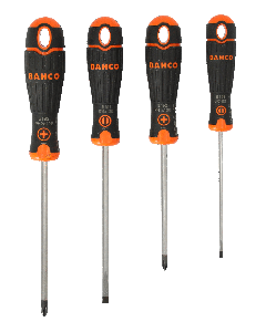 BAHCO Šrafcigeri sa gumenom drškom (ravni/krstasti) - set 4 komada B219.004