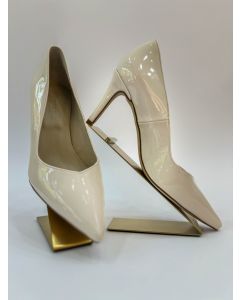 AZIBI Ženska salonka na štiklu, bela