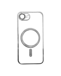 Silikonska futrola Magsafe za Iphone 16e/17e, srebrna