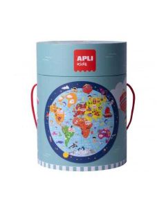 APLI Puzzle kružne - Mapa sveta - 18201