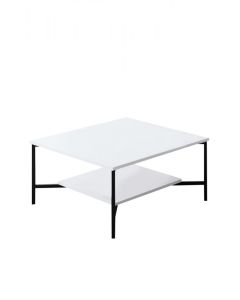 HANAH HOME Sto za dnevnu sobu Black Line White Black - 182036